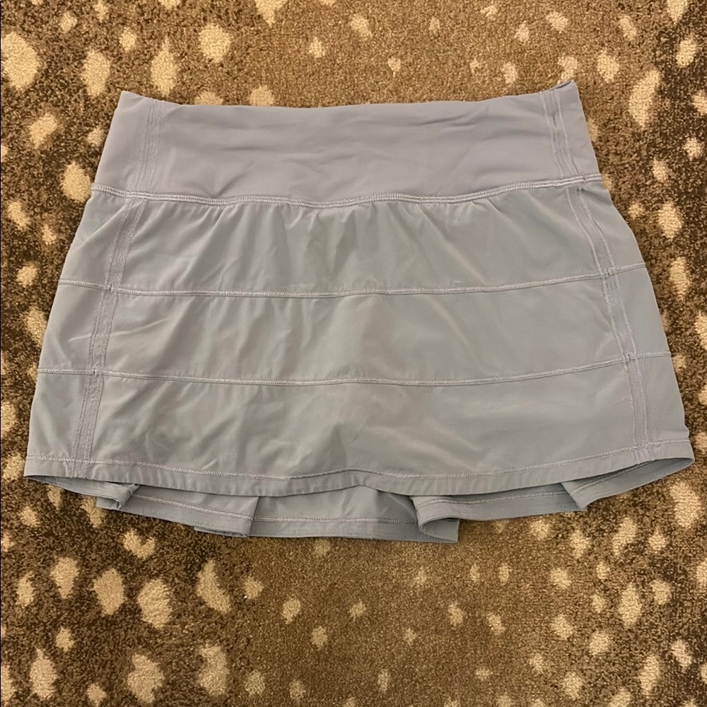 Lululemon Gray-Blue Skorts with Stretchy Fabric